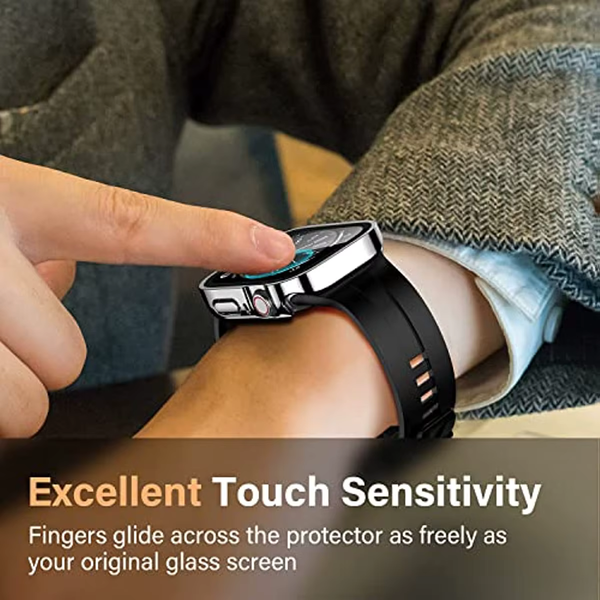 Boîtier de montre étanche + verre pour Apple Watch 40/41/42/44/45/46mm