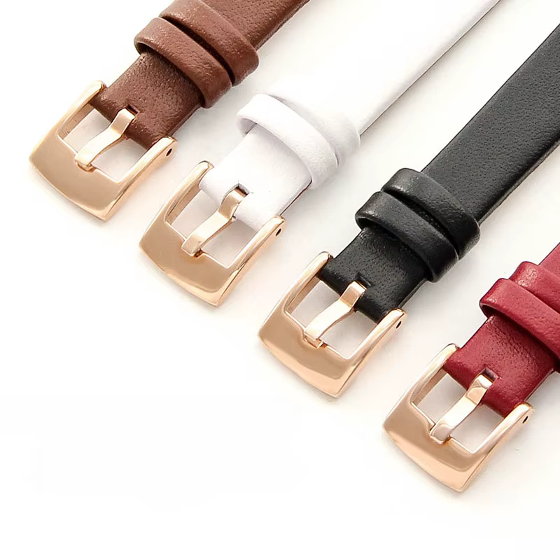Bracelet de montre en cuir véritable pour femmes