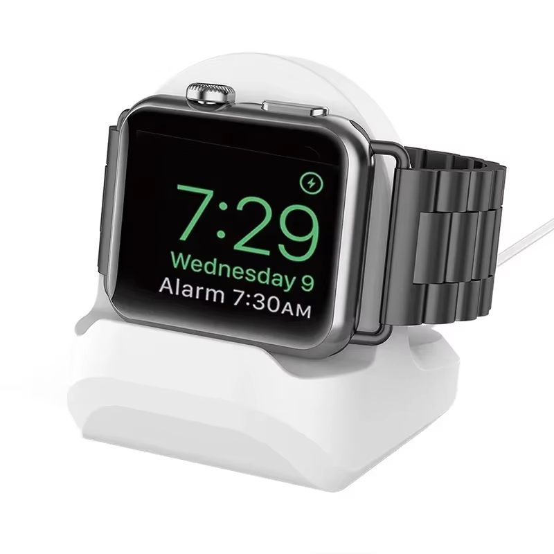 Support de chargeur en Silicone pour Apple Watch série 9 8 7 6 5 4 SE