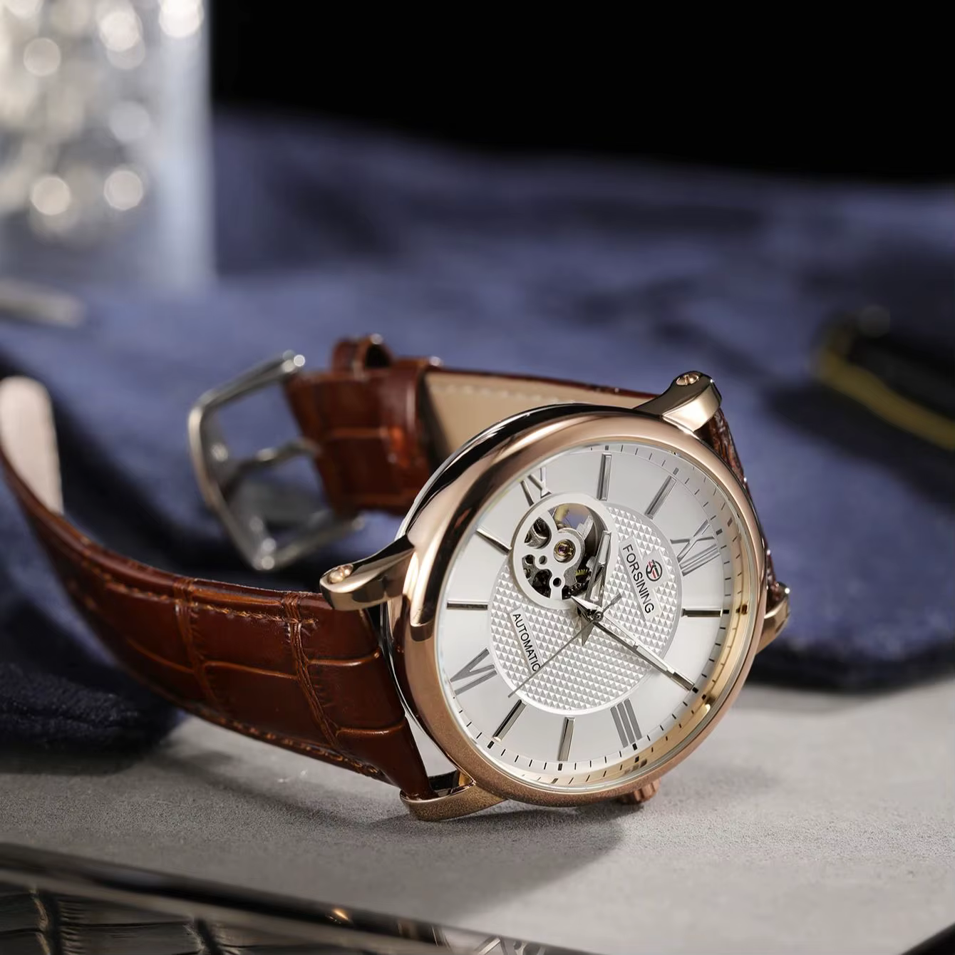 Montre mécanique de mode pour hommes