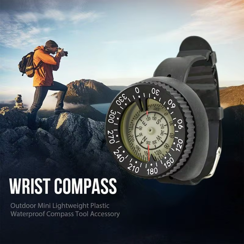 Boussole montre style sous-marine 50m