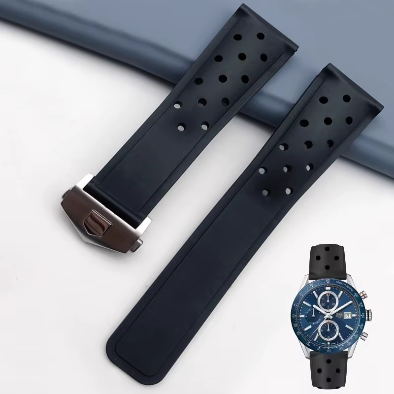 Bracelet de montre de sport en caoutchouc et Silicone pour TAG heuer MONACO F1 CAZ201 WAZ2113 CAZ1010 CARRERA formule
