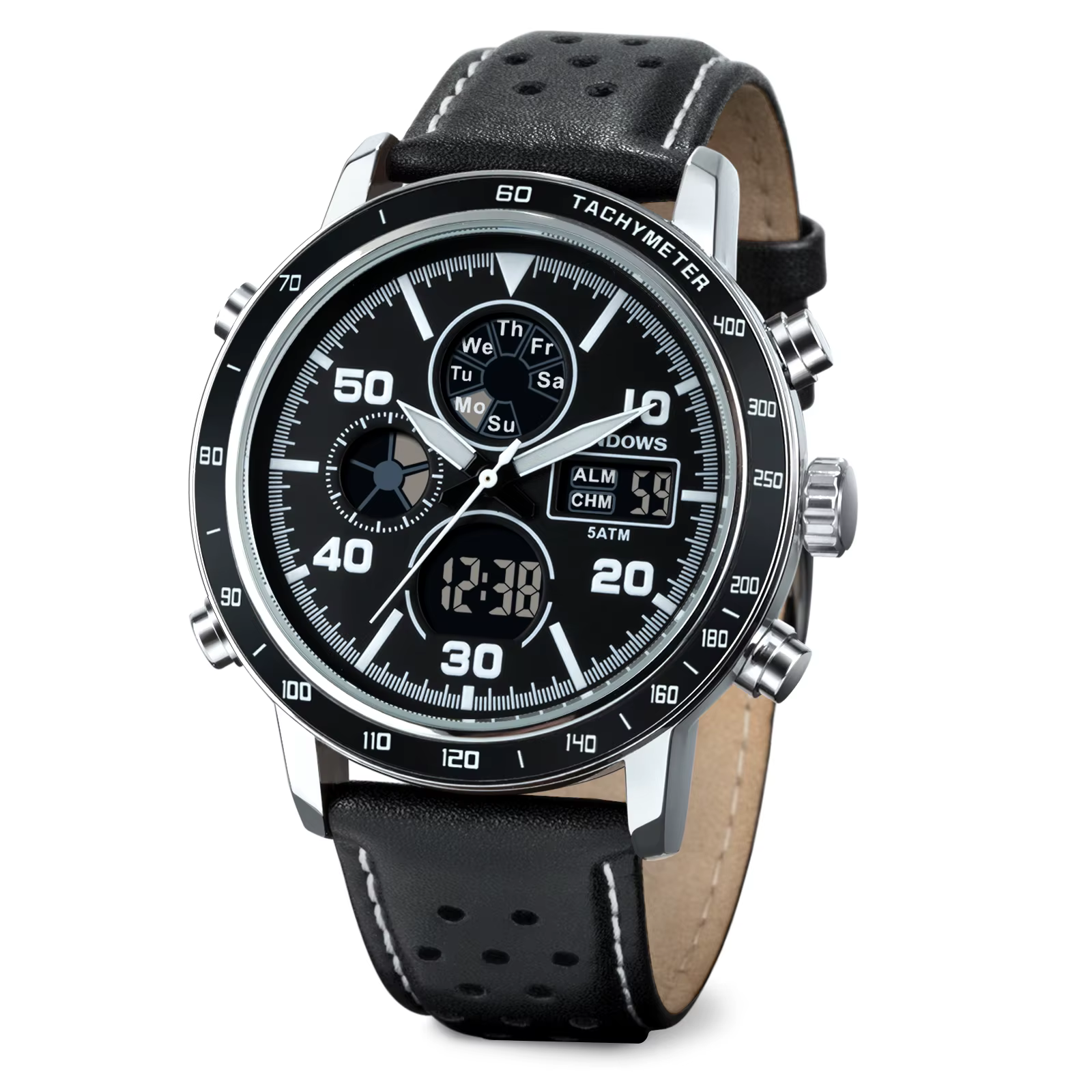 Montre-bracelet électronique étanche pour hommes