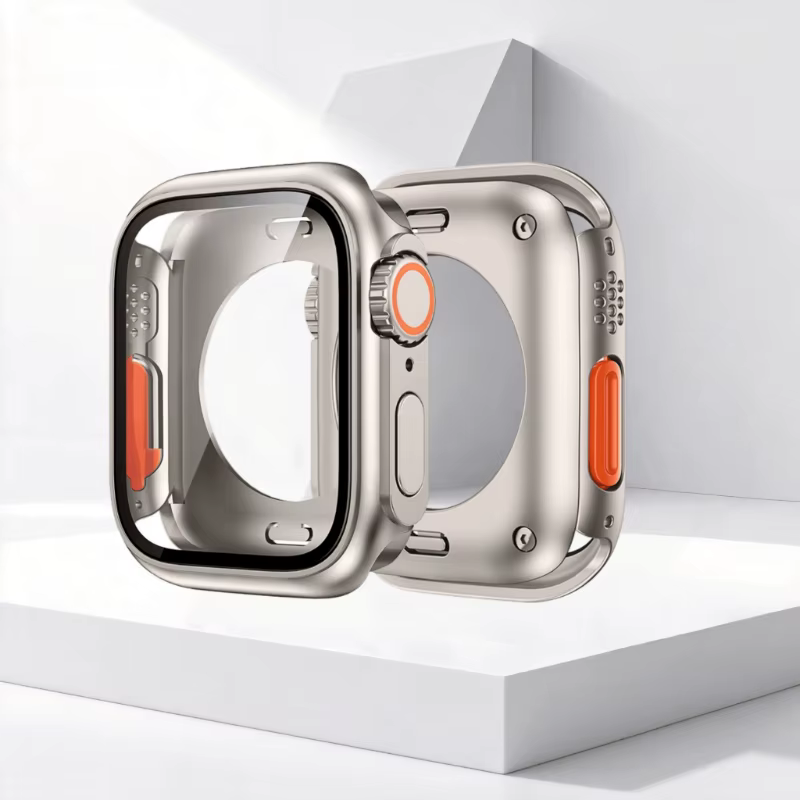 Étui de protection complet à 360 degrés pour Apple Watch 44 mm 45 mm 41 mm 40 mm