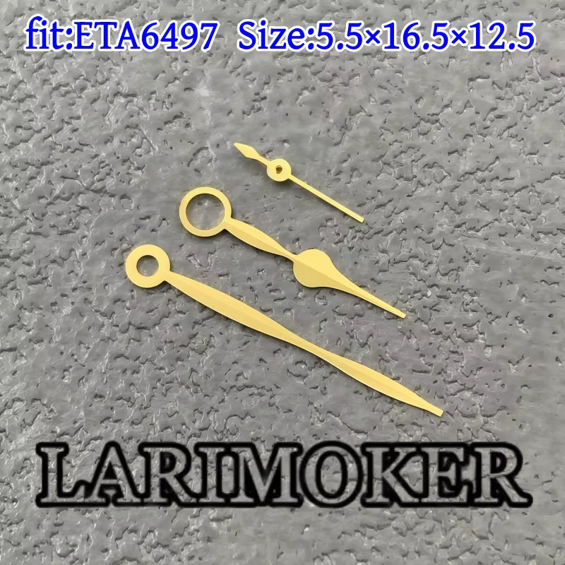 LARIMOKER ETA6497 aiguilles de montre or Rose blanc bleu noir argent et or