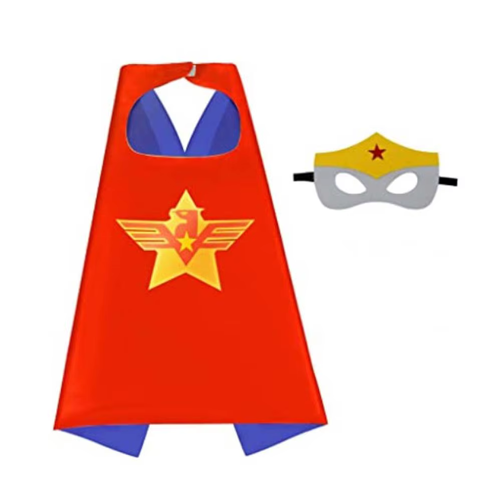 Cadeaux d'anniversaire Capes de super-héros pour garçon et fille, Costumes de dessin animé, fournitures de fête, cape de pâques et d'halloween