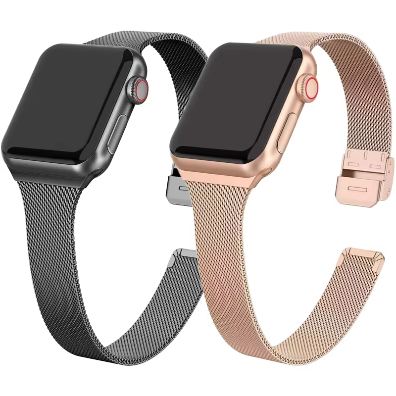 Bracelet milanais mince pour Apple Watch Ultra 3/2 49mm S11-10 42mm 46mm