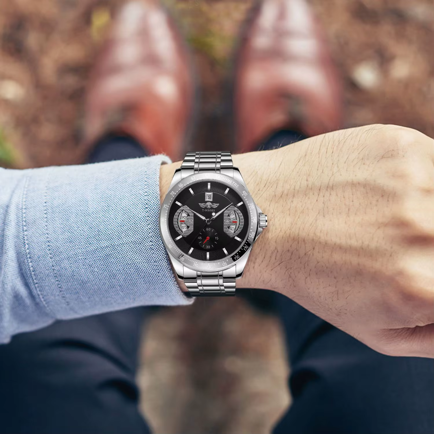 Nouvelle montre mécanique automatique pour homme