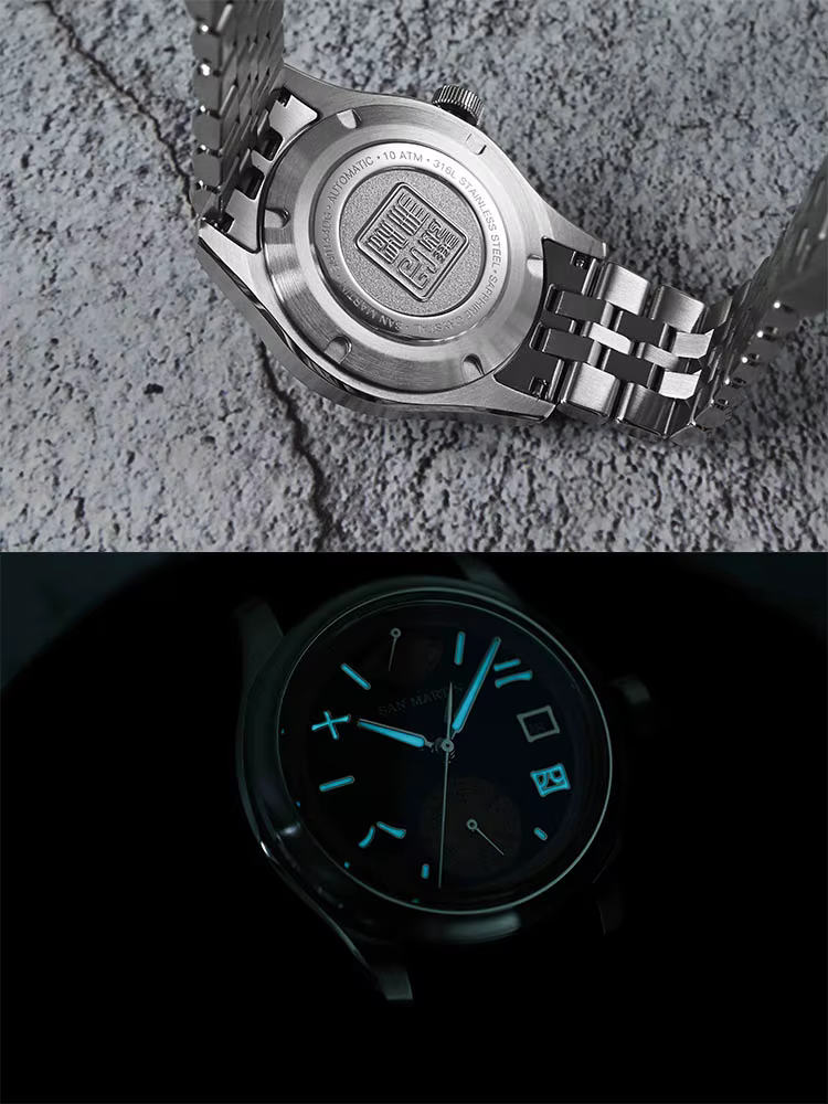 San Martin 39mm mis5 9132 affichage de réserve de marche hommes montre de Sport de luxe automatique mécanique étanche conception originale SN0144