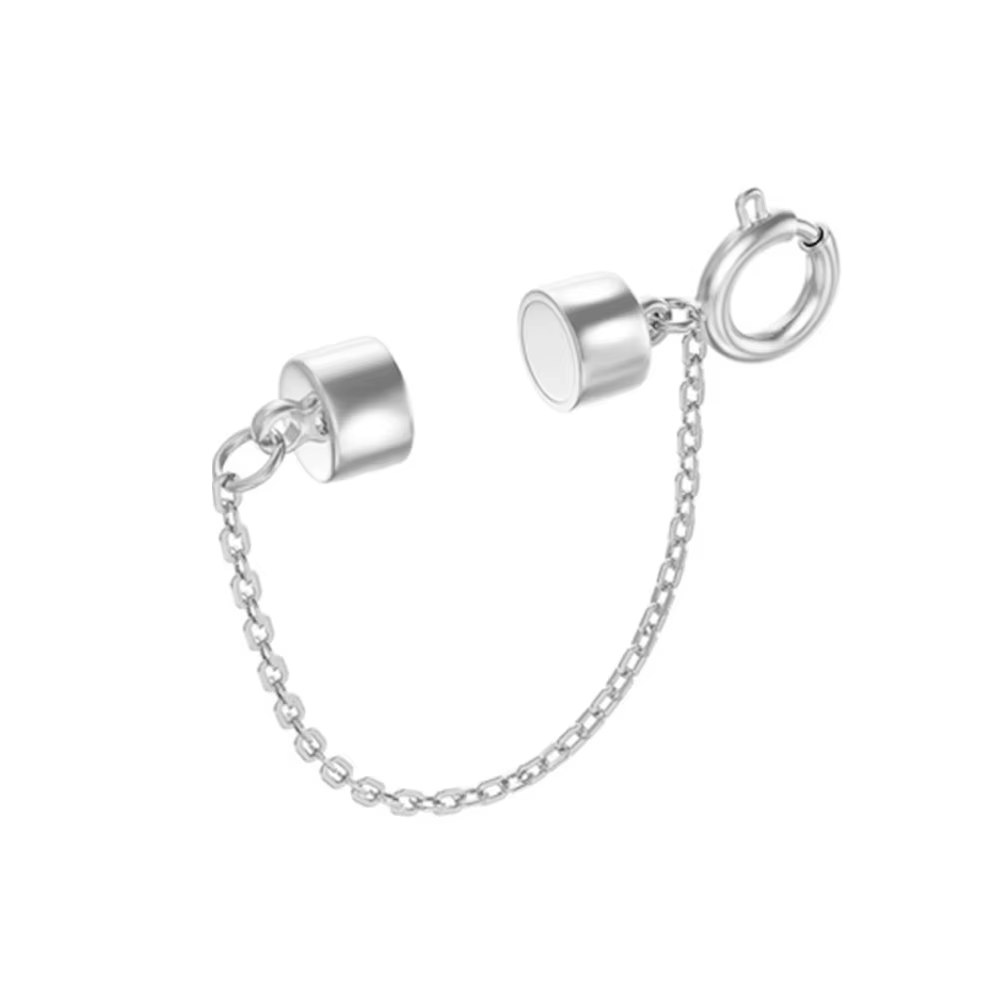 5 pièces de fermoirs et de boucles magnétiques pour bracelet avec chaîne de sécurité