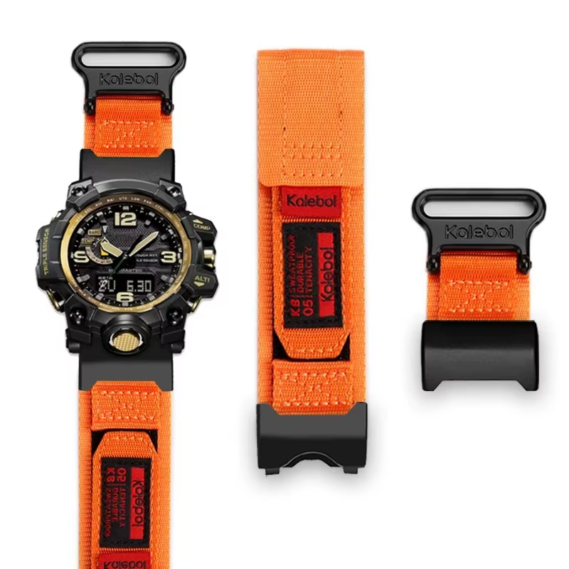 Pour Casio G-SHOCK mudmaster GWG-1000/GB série sport alpinisme nylon toile bracelet de montre pour hommes accessoire