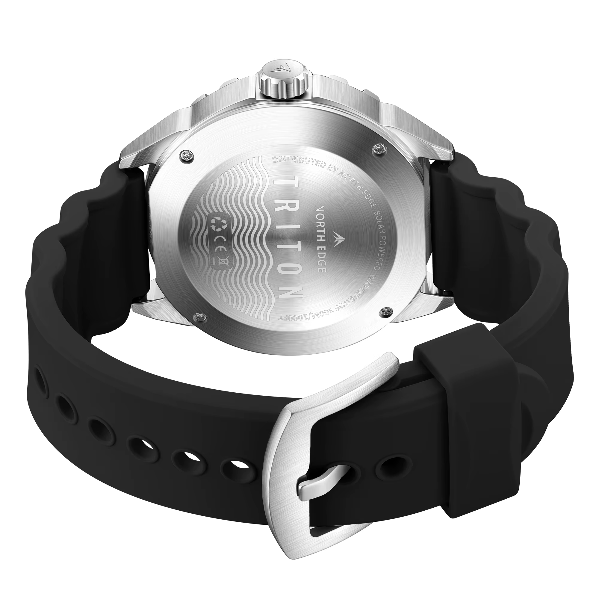 Nouvelle montre de plongée solaire NORTH EDGE 2026 TRITON pour hommes