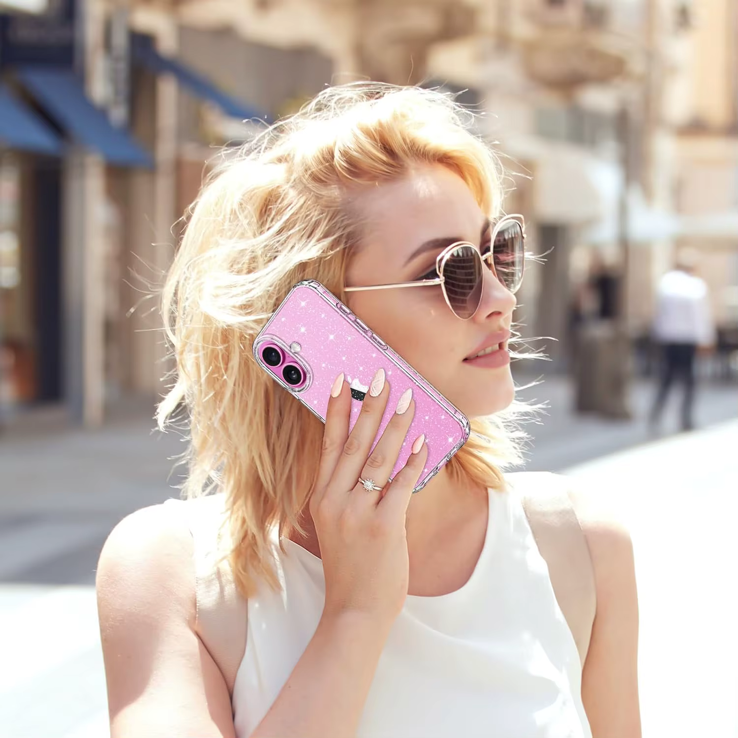 Coque transparente à paillettes pour iPhone 17 Air 16 E Pro Max 16e 15 Plus 14 13 Mini 12 11 SE 2022 2020, accessoires de couverture de téléphone pour femmes et filles