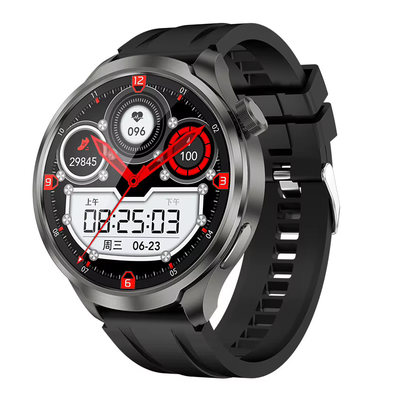Montre intelligente 1.85 pouces grand écran DK69 Bluetooth appel surveillance de la santé AI boussole vocale hommes