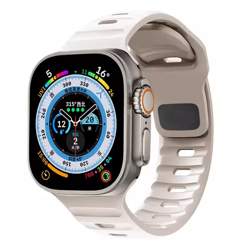 Bracelet sport en silicone pour Apple Watch Band