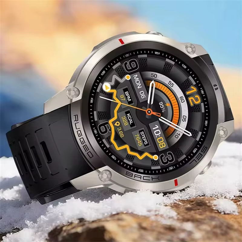 Montre connectée AMOLED avec GPS 6 satellites mondial