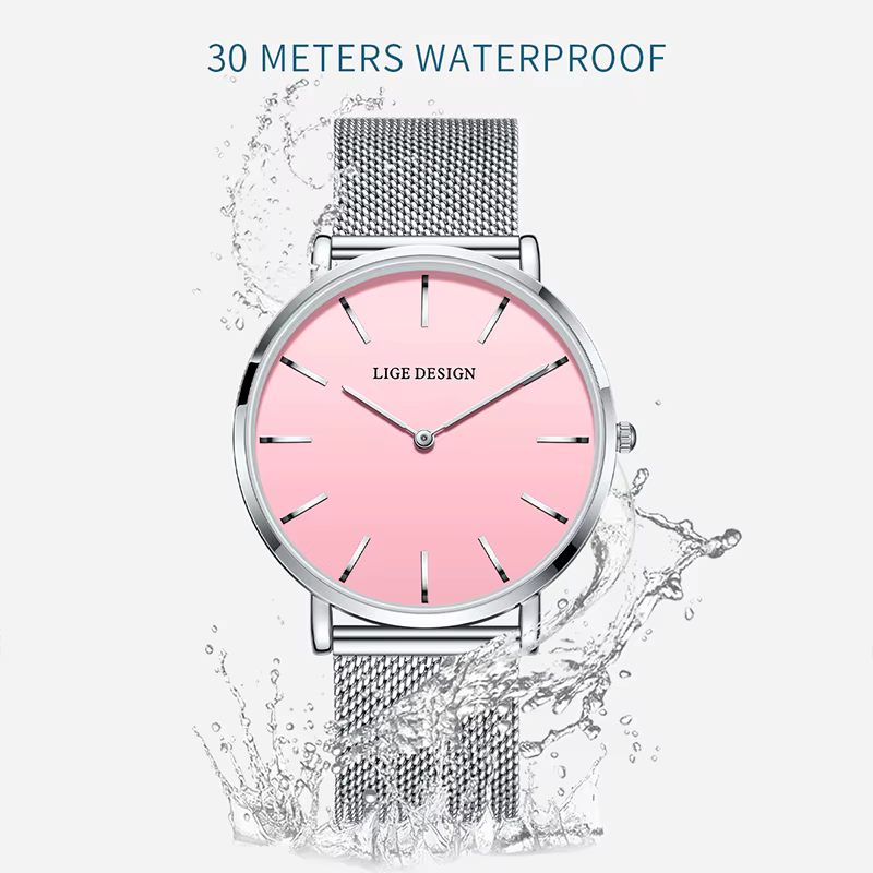 LIGE Women's wristwatch 2026 Elegant