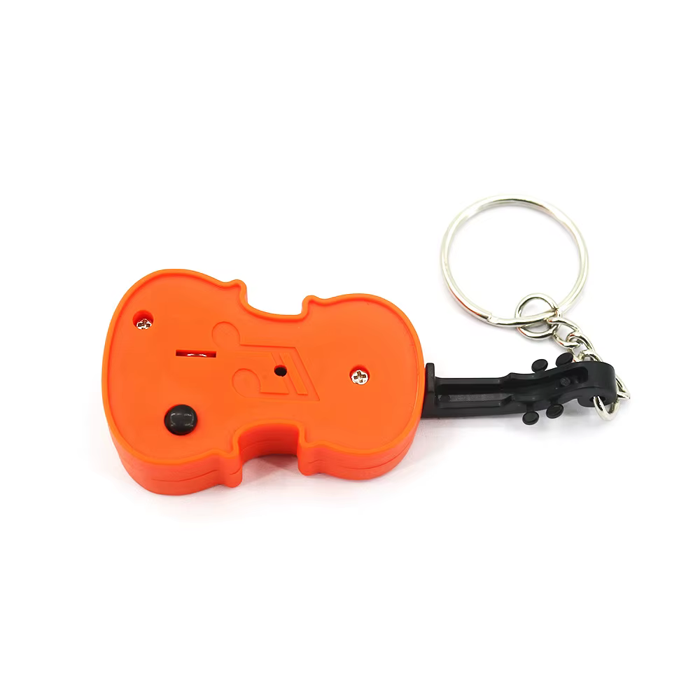 Porte-clés violon, design mignon de mini instrument de musique, pendentif portable et amusant en forme d'instrument sonore