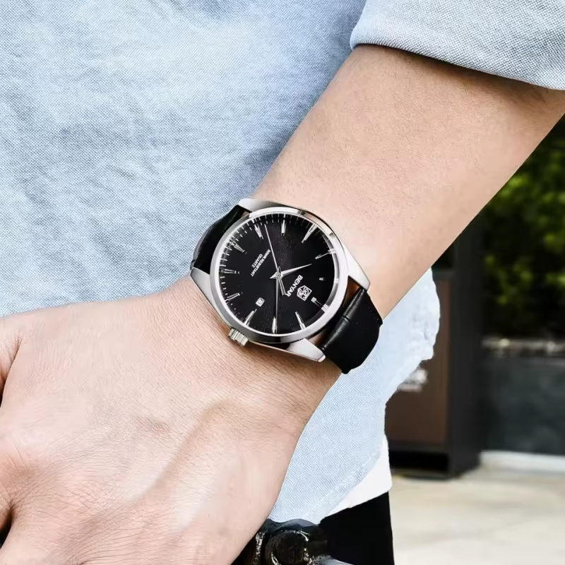 Benyar 5163 Top marque de luxe montres militaires en cuir