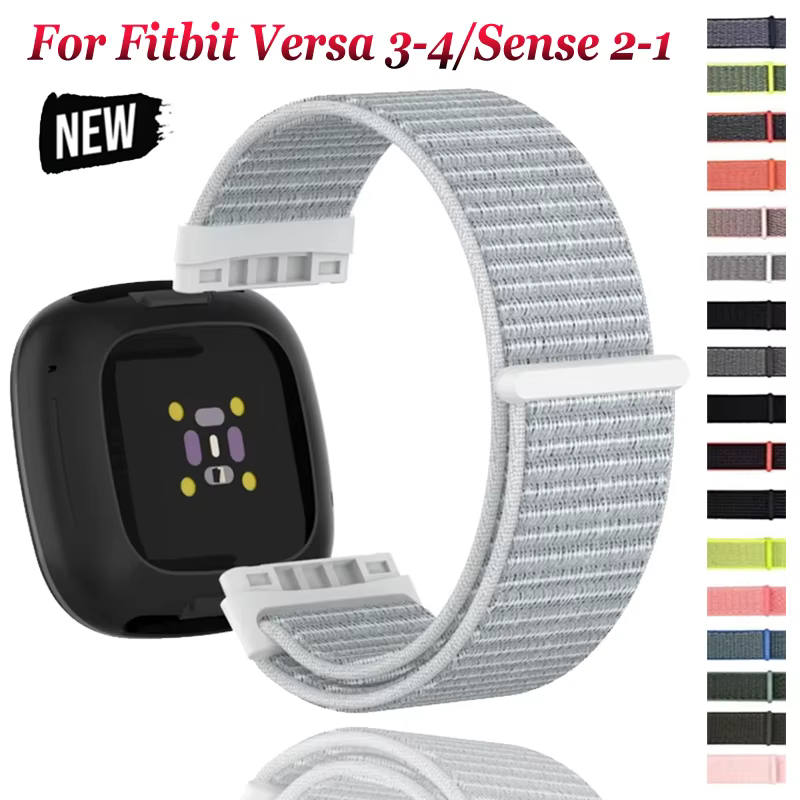 Bracelet en Nylon pour Fitbit Versa 4/Versa 3
