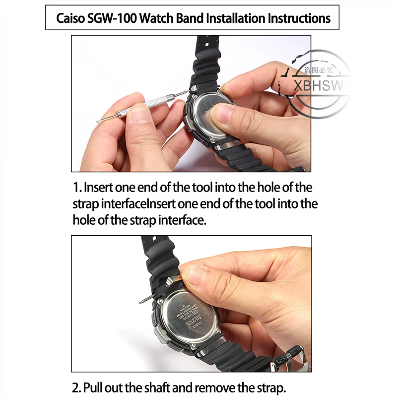 Accessoires de bracelet de montre pour mol SGW-100