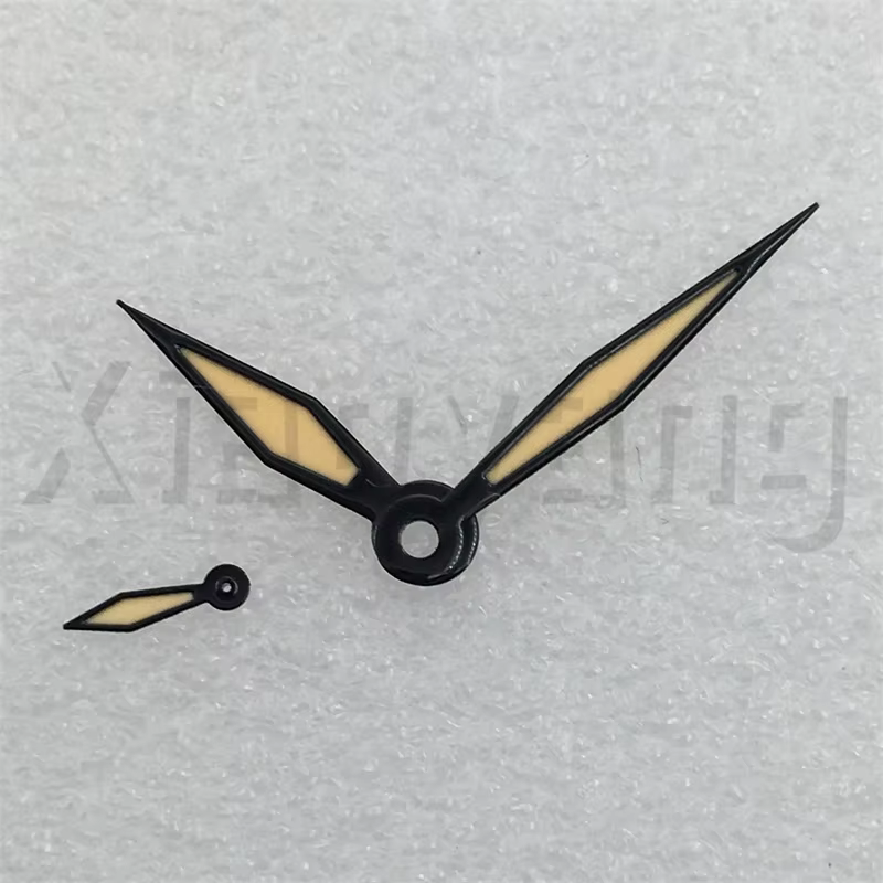Aiguilles de montre vert lumineux noir or Rose or bleu main adaptée ETA 6497 6498 ST3600 3620 mouvement