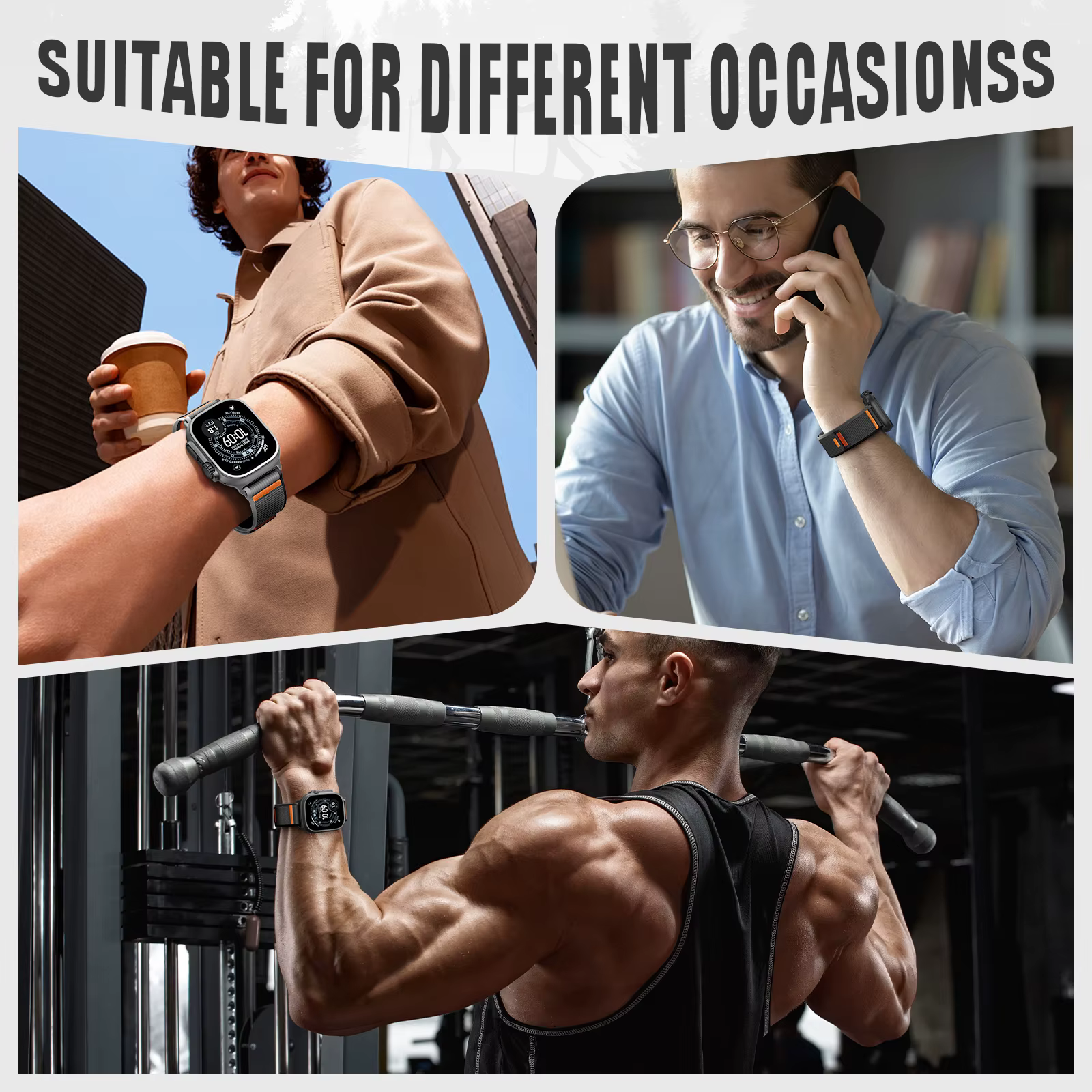 Boucle de sentier pour bracelets de montre Apple Ultra 3 2 49mm 44mm 46mm 45mm 40mm 42mm
