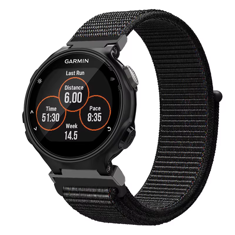Bracelet de montre à boucle en Nylon pour Garmin Forerunner 735XT