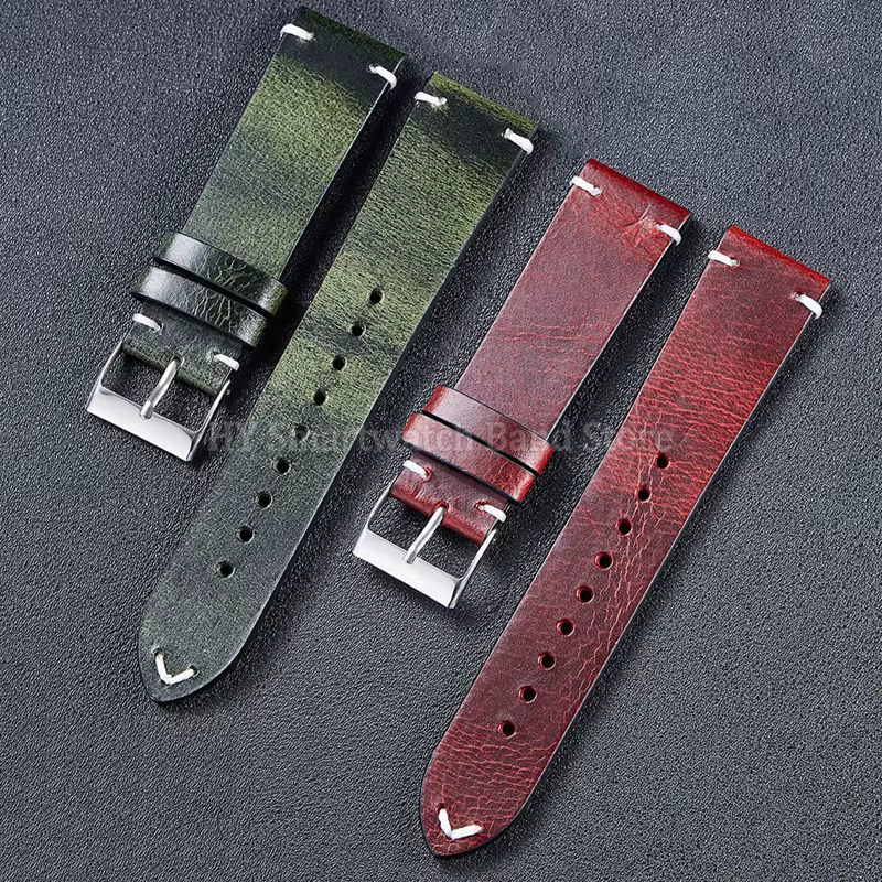 Bracelet de montre en cuir pour hommes