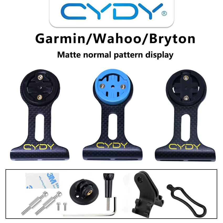 Support GPS CYDY Carbon 3K pour vélo (Garmin