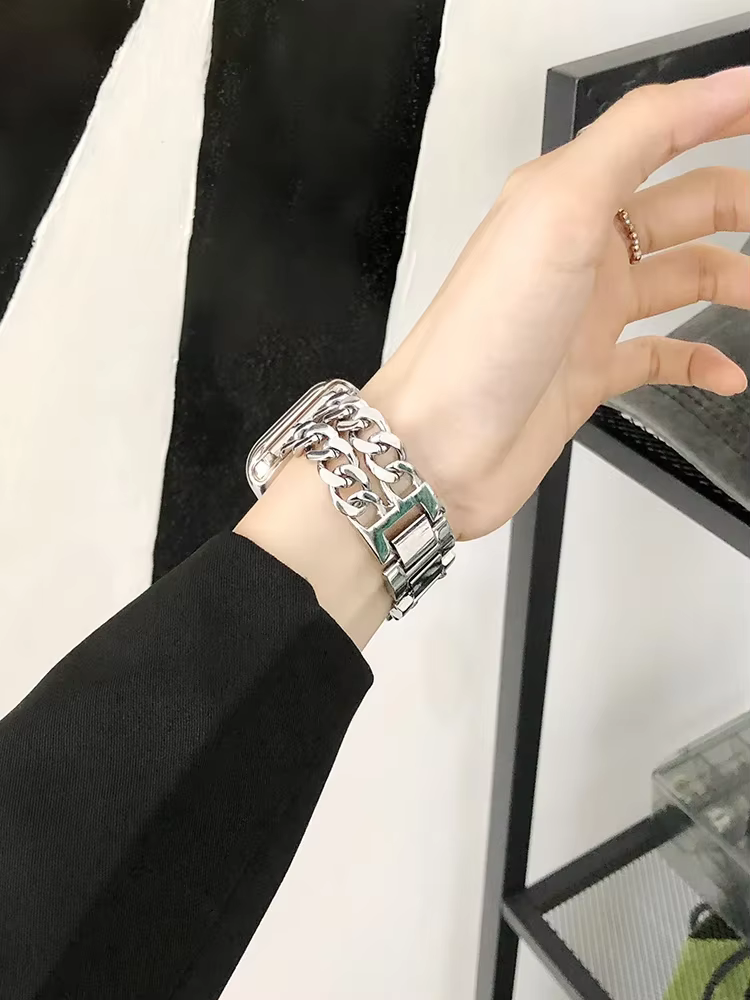 Bracelet en argent pour Apple Watch
