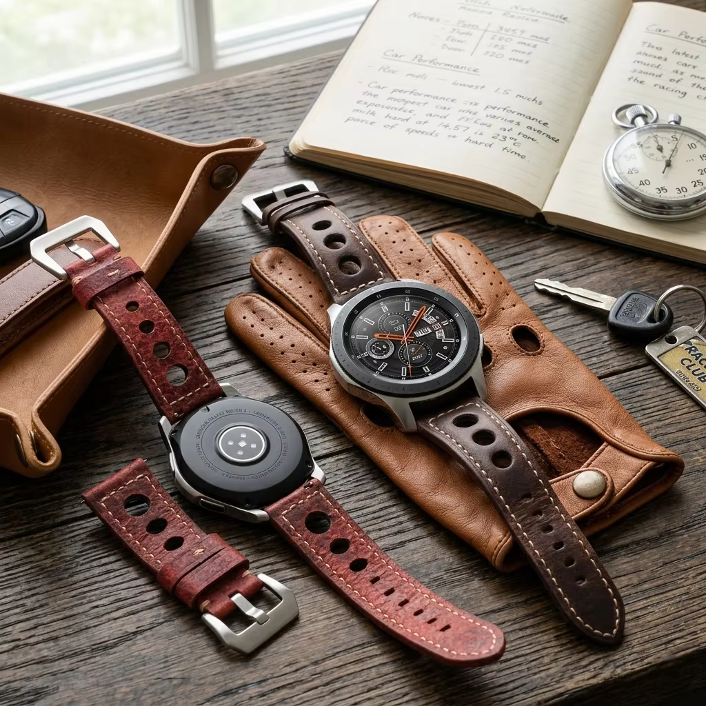 Bracelet de montre en cuir de vache