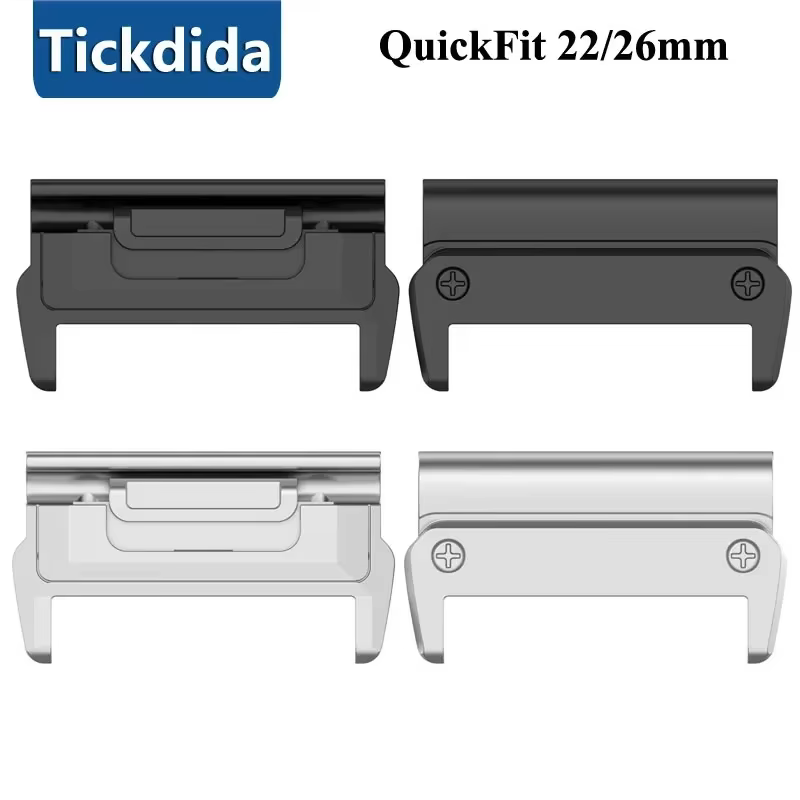 1 paire de connecteurs de montre Quickfit 22mm 26mm pour Garmin Tactix 8 9 Fenix 8X 7 7X 6X 5X 6 5 adaptateur en acier