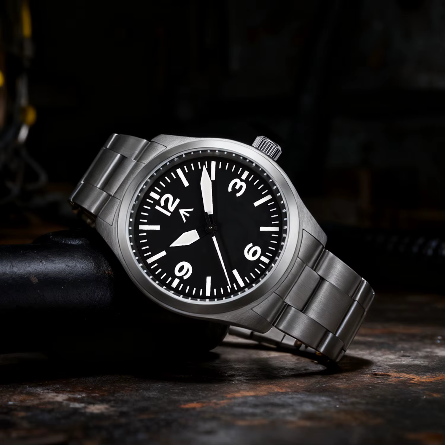 Militado ML08 V2 montre à Quartz Vintage militaire VH31 mouvement Double cristal saphir C3 BGW-9 lumineux étanche 38mm