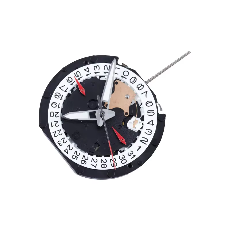 Sunon Pe903T-3 montre à Quartz mouvement Chine Ligne trois aiguilles avec 2 yeux Date petit chronographe seconde 1/10 secondes