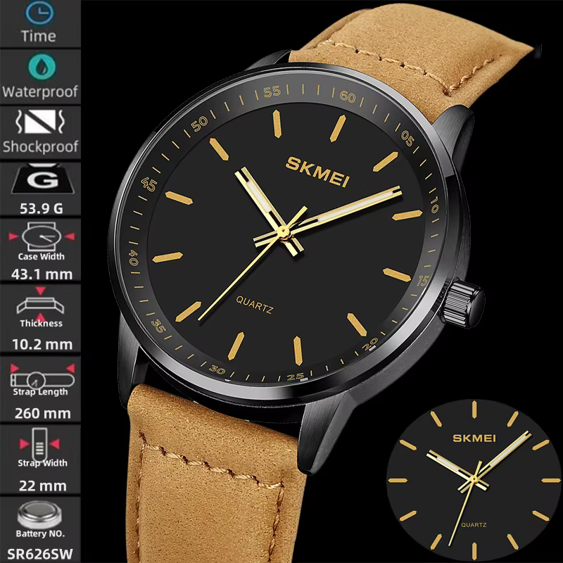 Skmei-Montres à quartz pour hommes