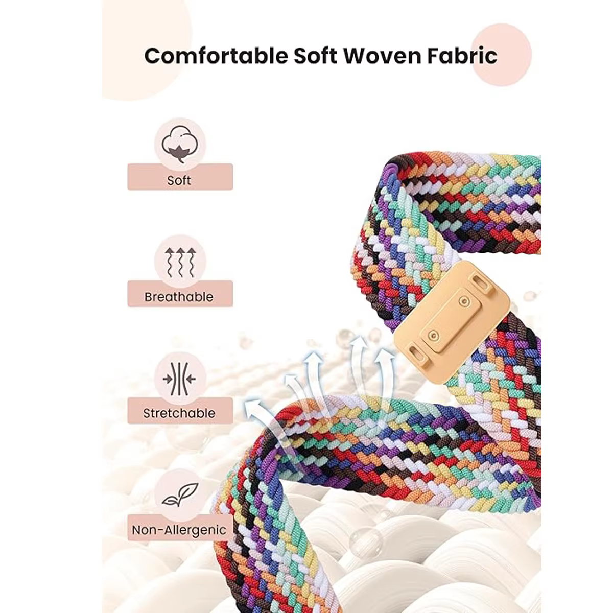 Bracelets en nylon sportifs pour Google Pixel Watch / Google Pixel Watch 2 / Pixel Watch 4/3 41 mm, bracelets magnétiques tressés pour femmes et hommes