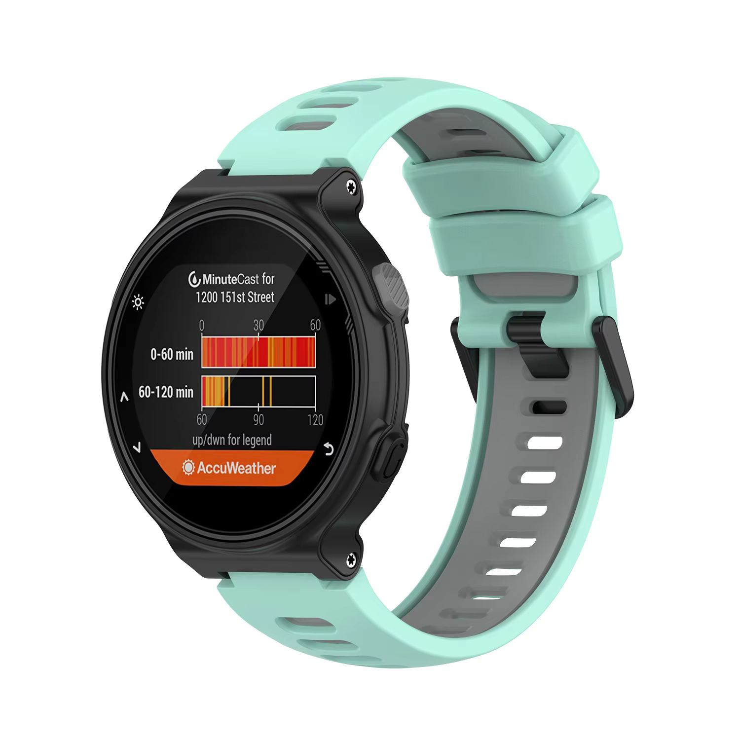 Bracelet de montre en Silicone pour Garmin Forerunner 735XT
