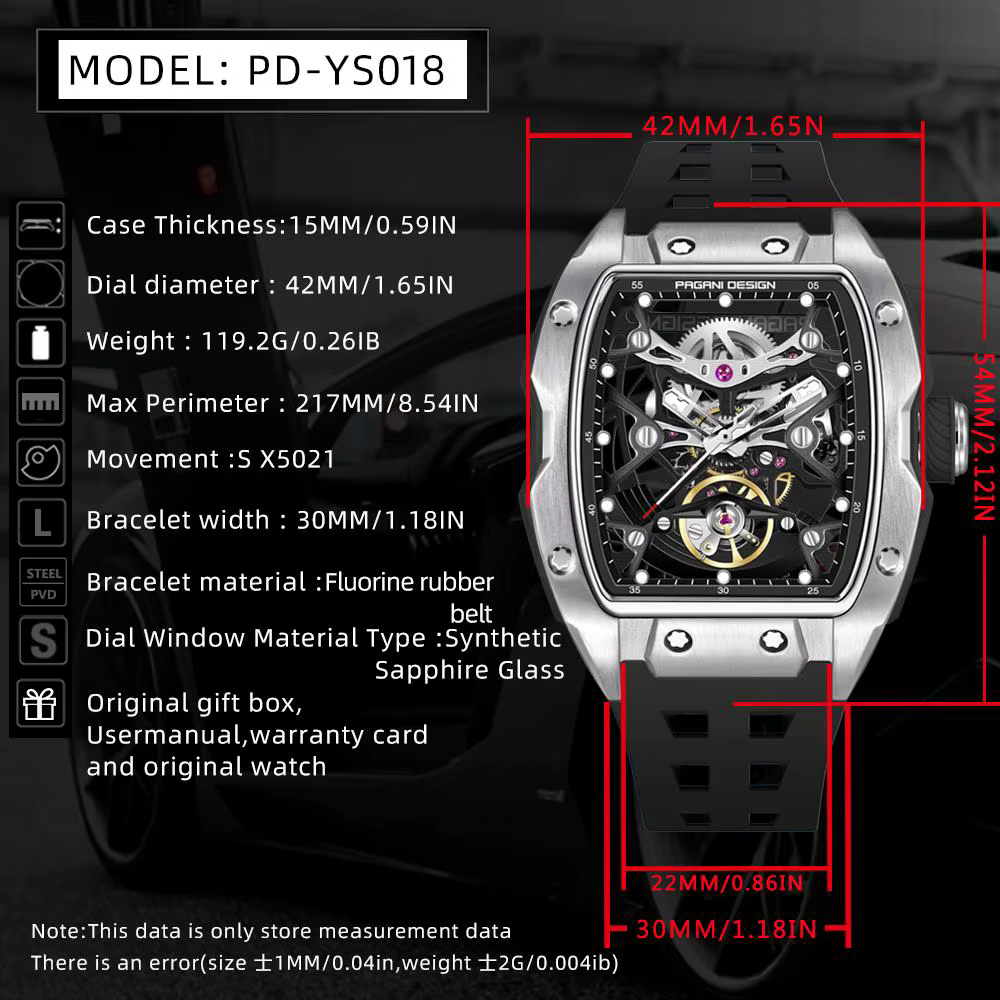 Montre-bracelet mécanique automatique pour homme