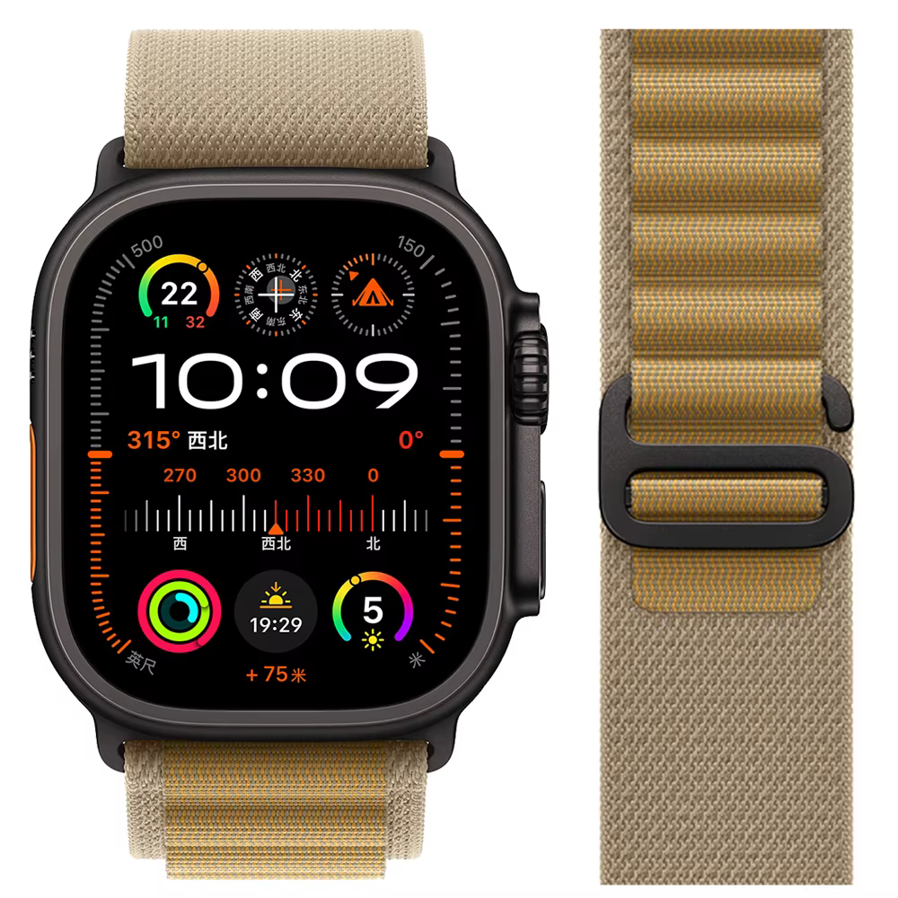 Boucle alpine pour bracelet de montre apple ultra2 49mm 40-44mm 45mm 41mm 38mm