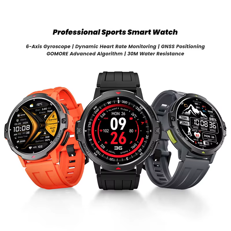 Montre connectée GPS sportive 2026 avec écran 1
