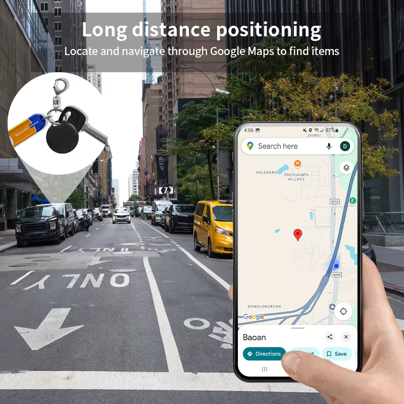 Traceur GPS intelligent certifié Android Google pour Google's Find Hub