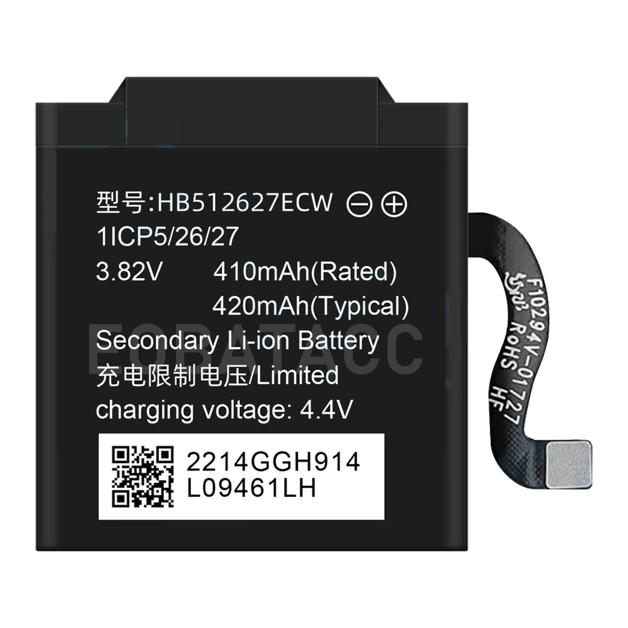 Batterie de montre intelligente 100 % neuve pour Huawei Watch 1/2/2 Pro/GT 46 mm/Magic 1/GT2 46 mm/GT3 42 mm/GT4 46 mm/GS3 + Outils gratuits