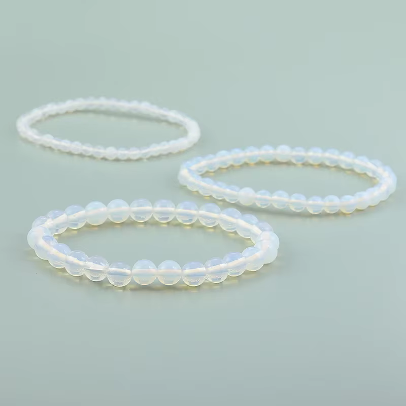 Bracelet de perles d'opale pour femmes et hommes