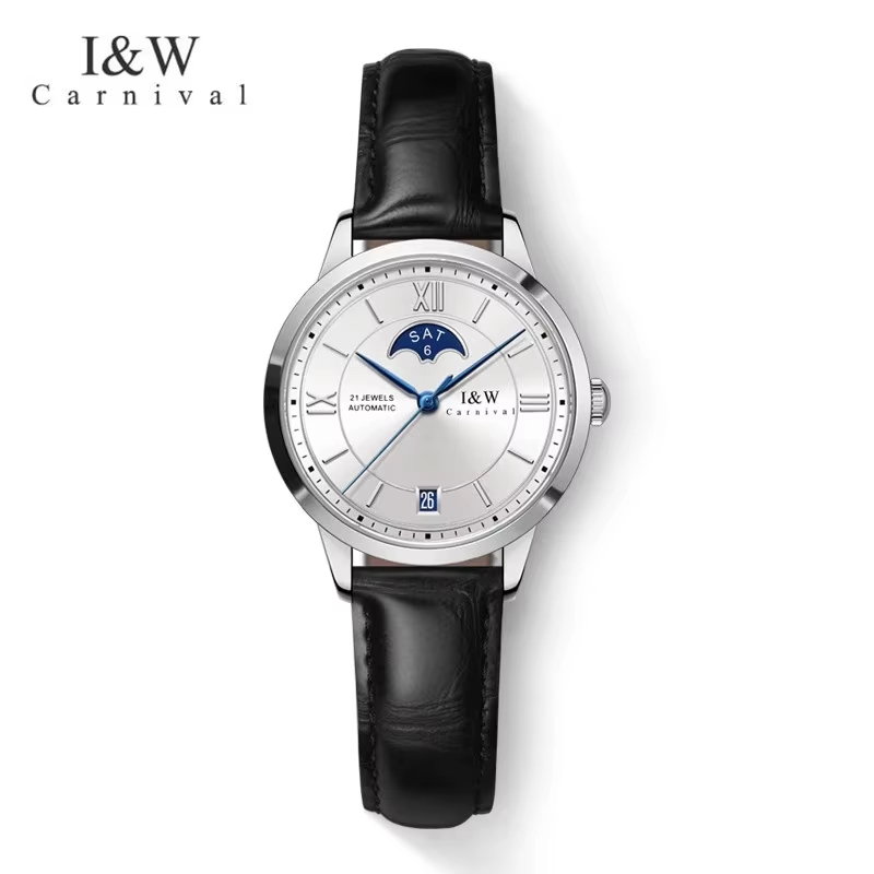 CARNIVAL marque de luxe montre mécanique pour femmes dames mode saphir mouvement automatique montres étanche Reloj Mujer