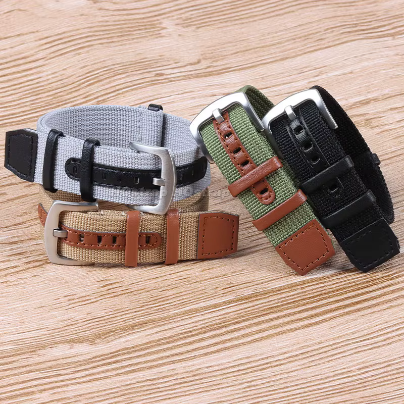 Bracelet de montre en toile de nylon