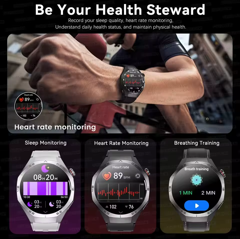 Montre connectée originale GS5 Pro GPS Sports IP68 étanche pour hommes
