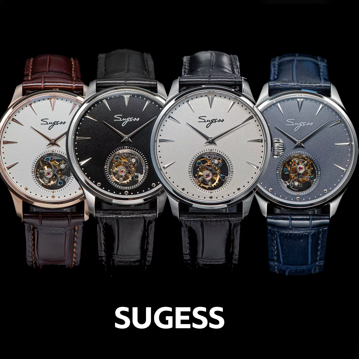 Sugess-Montre Tourbillon Master Tianjin Movement ST8000 pour homme