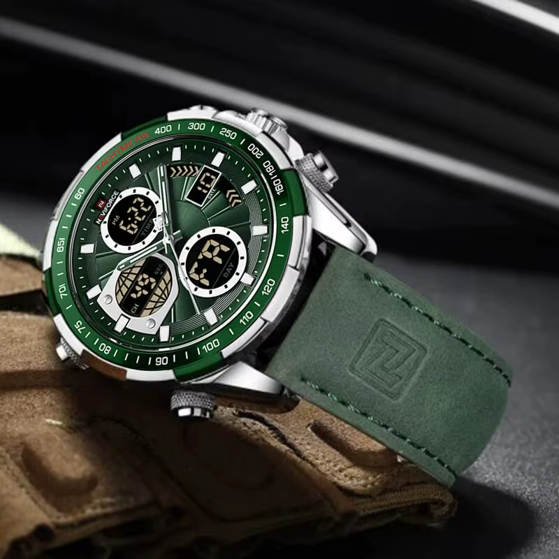 NAVIFORCE mode montres militaires pour hommes de luxe Original sport chronographe montre étanche Quartz montre-bracelet horloge