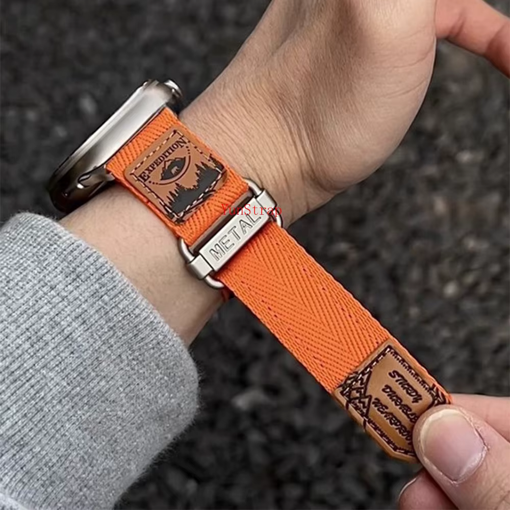 Bracelet en Nylon à boucle pour Apple Watch